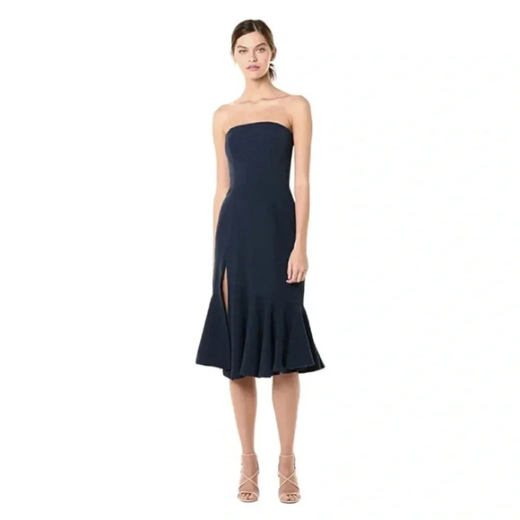 Dress the Population Dresses & Skirts - Dress the Population Women's Madison Strapless
Midi Dress with Slit - Small